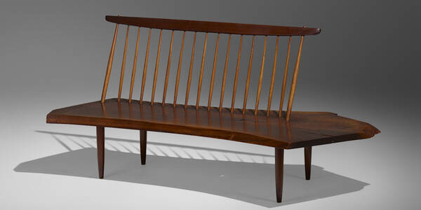 George Nakashima. Bench with