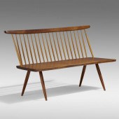 George Nakashima. Bench with B