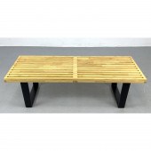 George Nelson Style Slat Bench