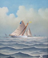 GEORGE NEMETHY OIL ON BOARD, "