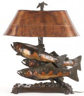 GEORGE NORTHUP BRONZE LAMP, GR