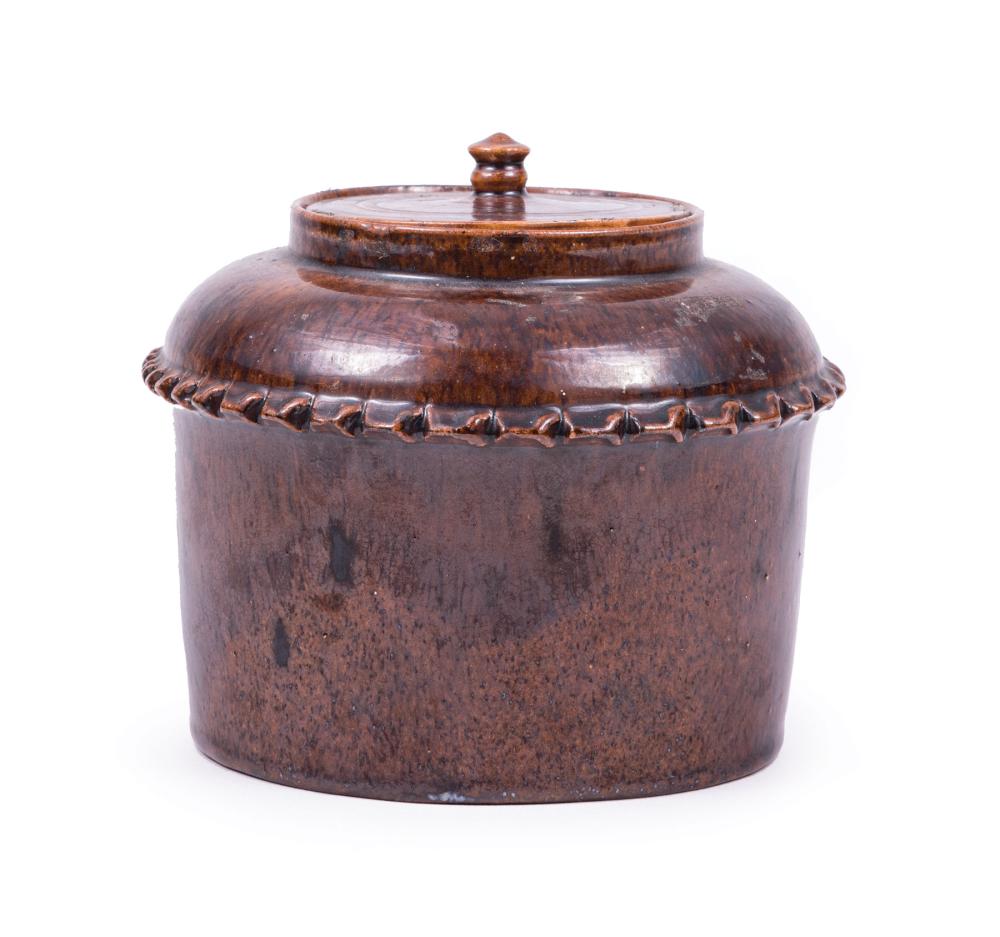 GEORGE OHR ART POTTERY LIDDED