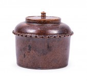 GEORGE OHR ART POTTERY LIDDED