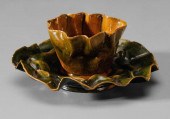 George Ohr Cup and Saucer (Bil