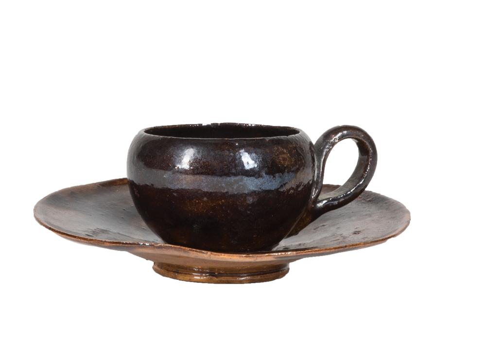 GEORGE OHR POTTERY "POOP" DEMITASSE