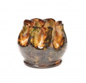 GEORGE OHR-STYLE POTTERY VASEG