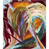 GEORGE PECK, OIL ON LINEN, 198