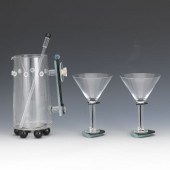 GEORGE PONZINI GLASS PITCHER A