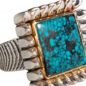 GEORGE RIVERA, SILVER AND 18K