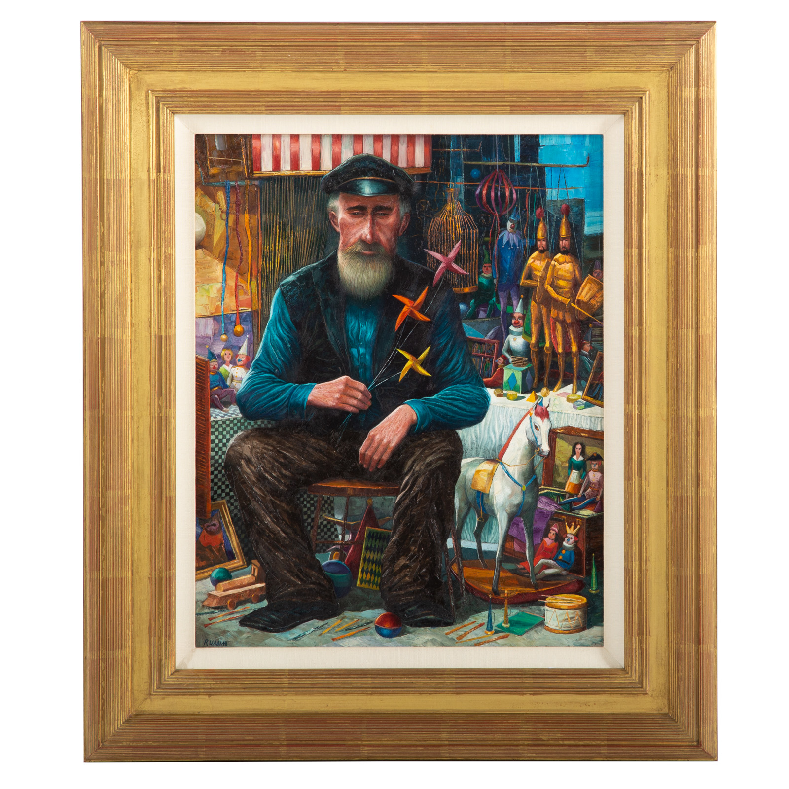 GEORGE RUSSIN. TOY MAKER, OIL