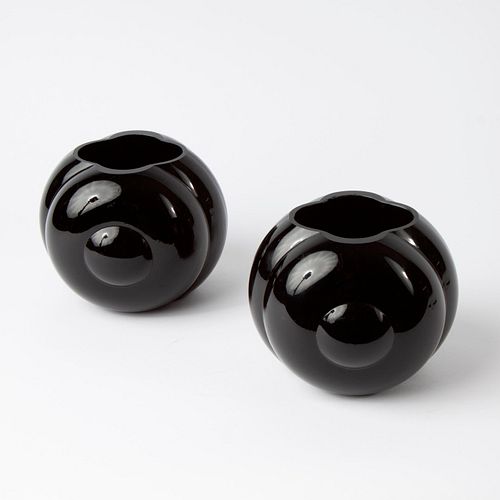 GEORGE SAKIER PAIR OF FISHBOWL