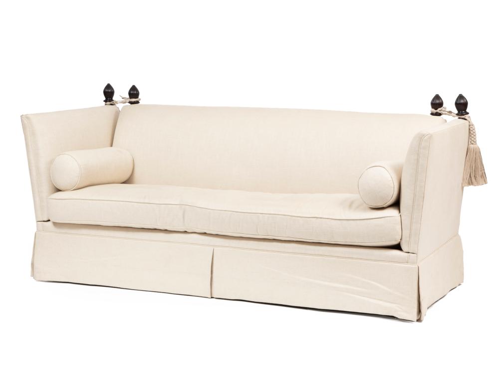 GEORGE SMITH LINEN-UPHOLSTERED