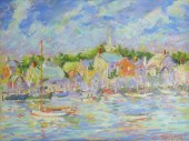 GEORGE THOMAS PASTEL ON PAPER