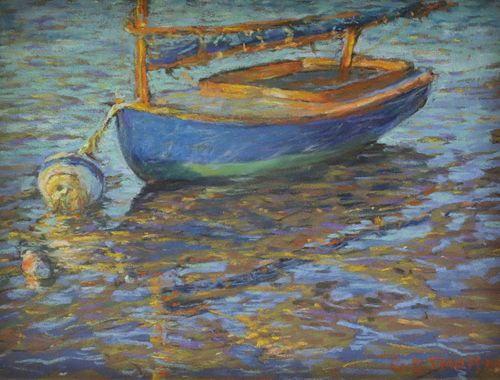 GEORGE THOMAS PASTEL ON PAPER