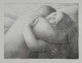 GEORGE TOOKER LITHOGRAPH LOVER