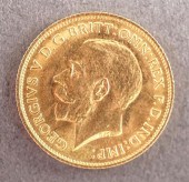 GEORGE V 1915-SYDNEY GOLD HALF