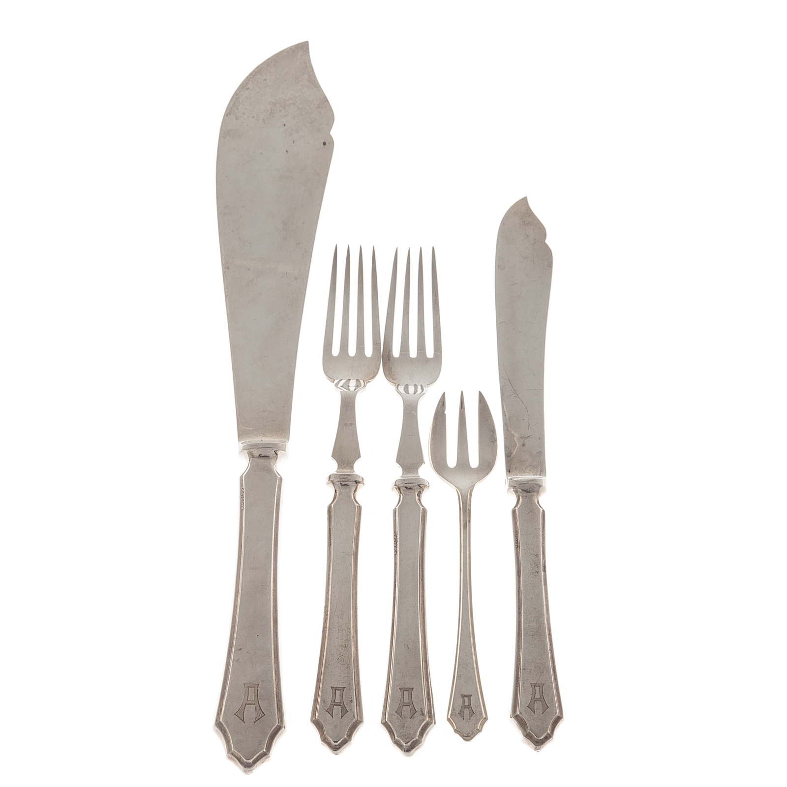GEORGE V SILVER FISH SERVICE Mappin