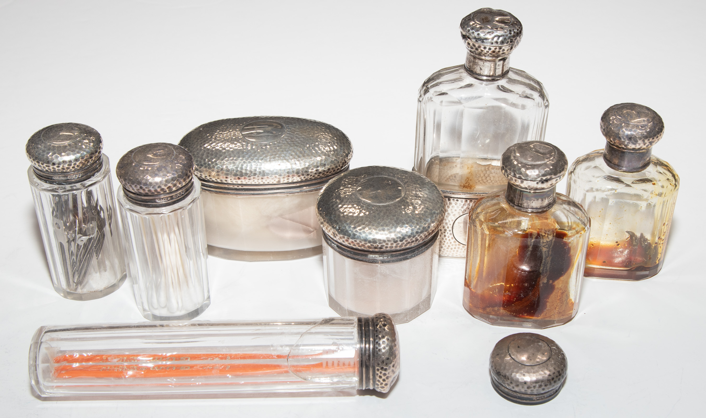 GEORGE V SILVER-MOUNTED CRYSTAL