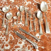GEORGE V SILVER PART FLATWARE