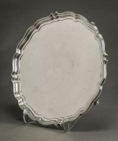 GEORGE V SILVER SCROLL-FOOTED