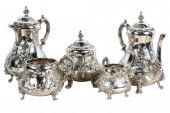 GEORGE V SILVER TEA & COFFEE S