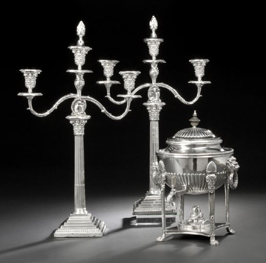 George V Silverplate Hot Water Urn,