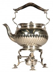 GEORGE V STERLING KETTLE ON ST