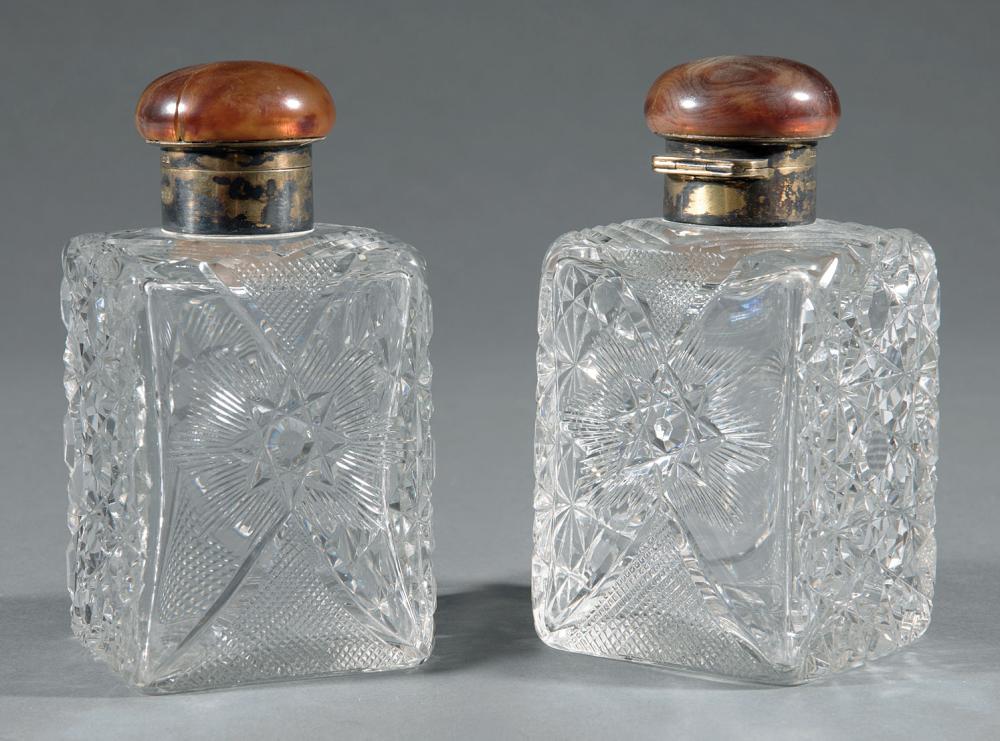 GEORGE V STERLING SILVER GILT GLASS