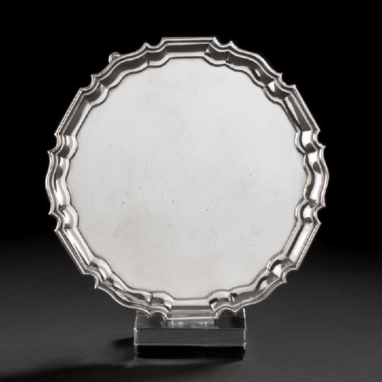 George V Sterling Silver Waiter, 