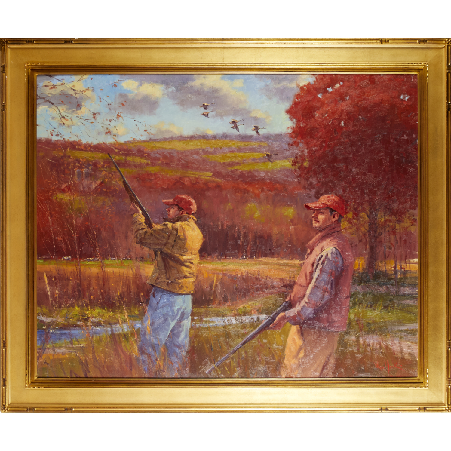 GEORGE VAN HOOK, LARGE OIL ON