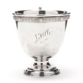 GEORGE VI IRISH SILVER TEACUP<