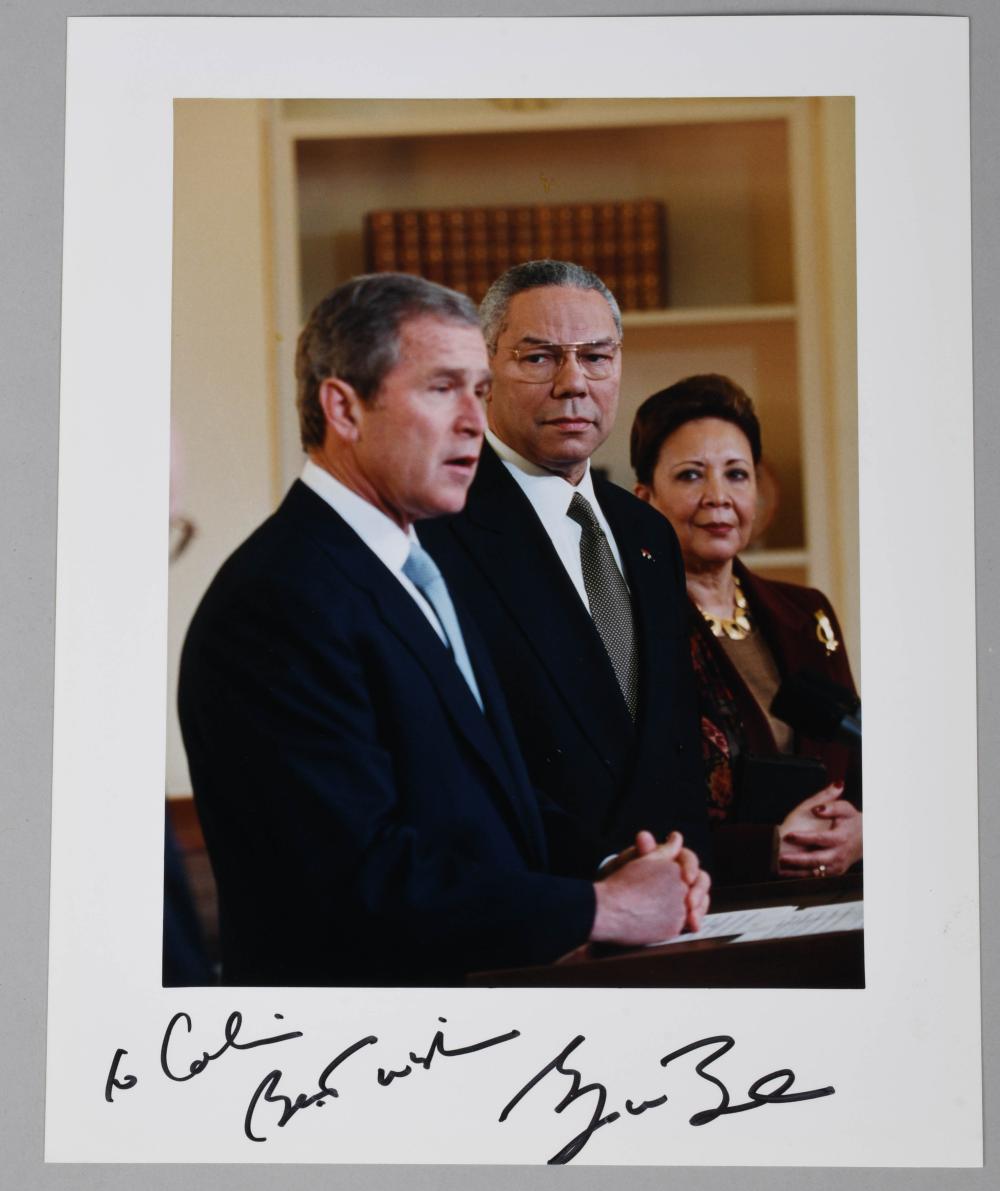 GEORGE W. BUSH, AUTOGRAPHED PHOTO