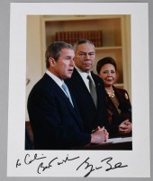 GEORGE W. BUSH, AUTOGRAPHED PH