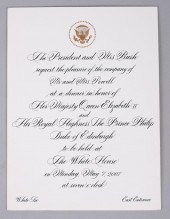 GEORGE W. BUSH INVITATION TO S