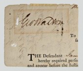 George Walton signature, clipp