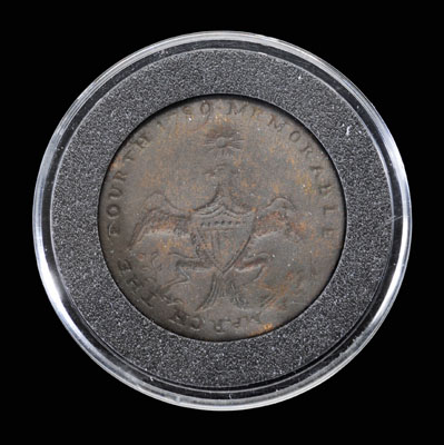 George Washington inaugural button,