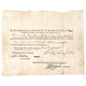 GEORGE WASHINGTON SIGNED 1782