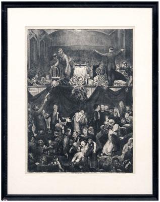 George Wesley Bellows lithograph