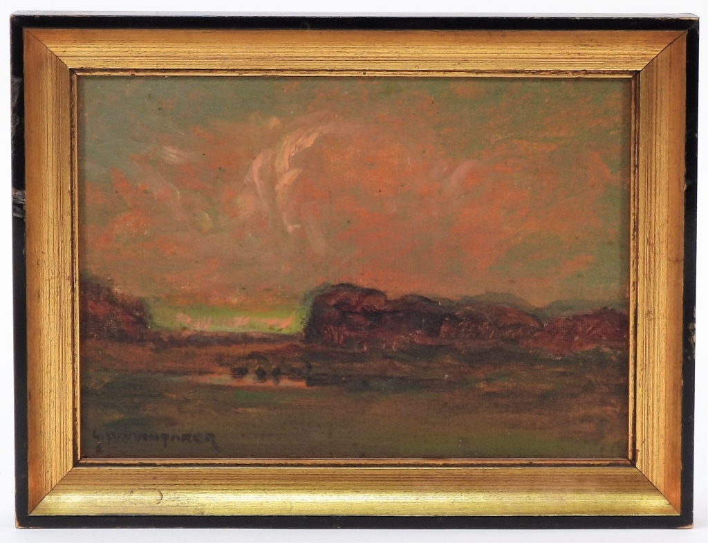 GEORGE WHITAKER SUNSET LANDSCAPE