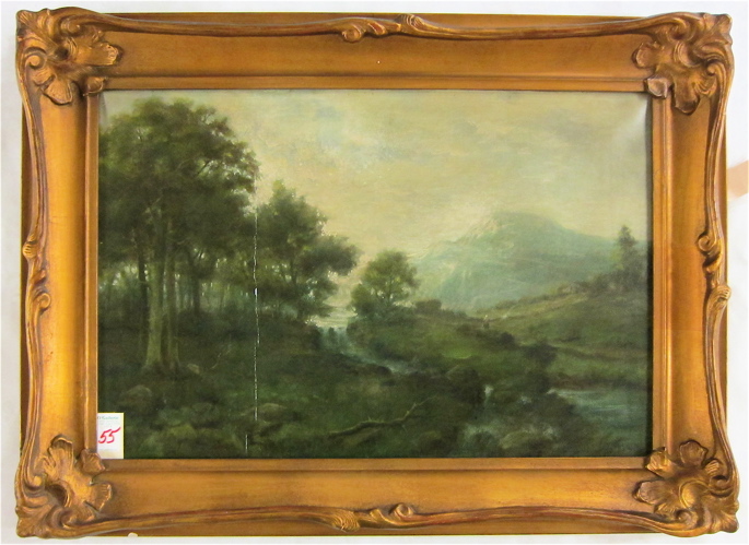GEORGE WILSON OIL ON CANVAS