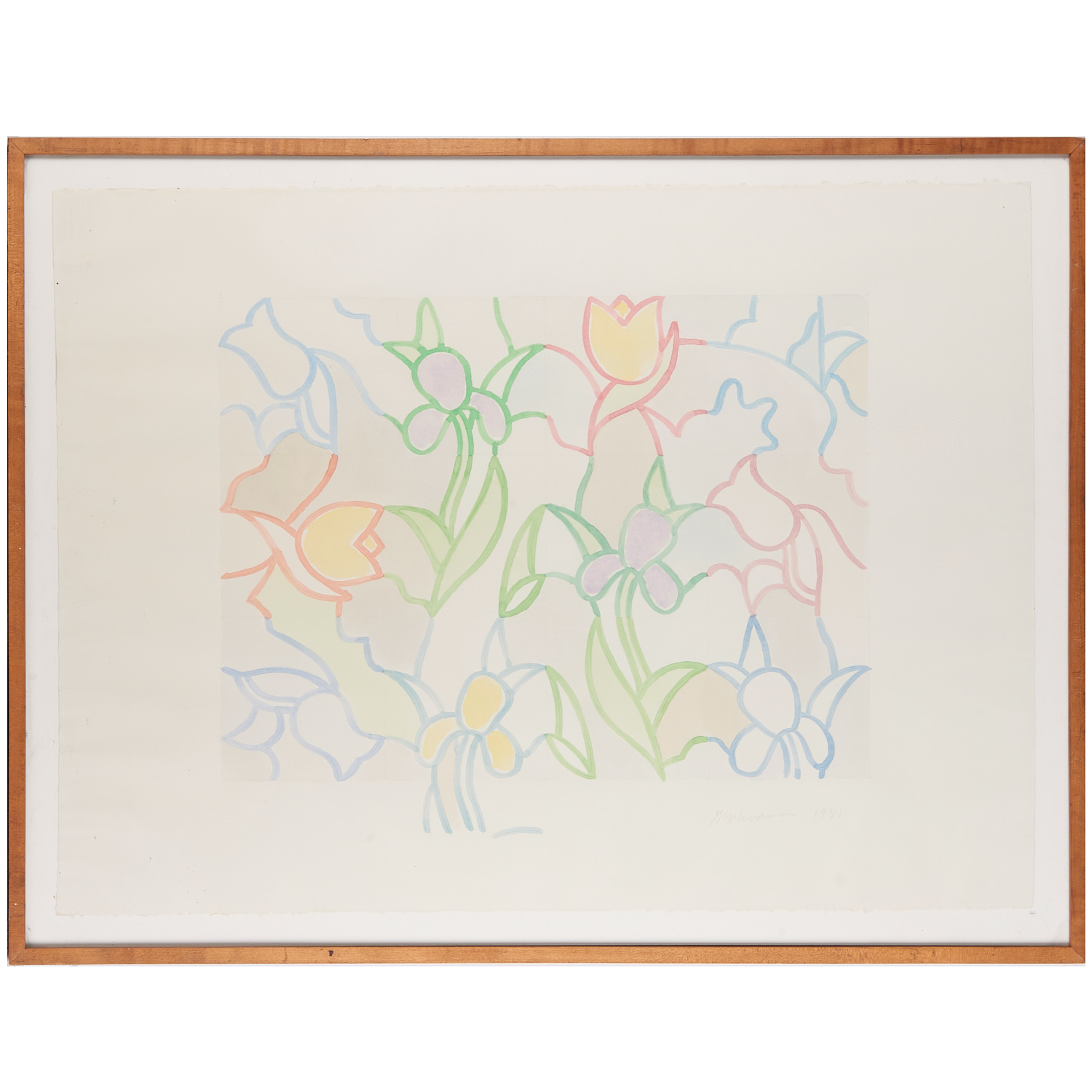 GEORGE WOODMAN, WATERCOLOR ON PAPER
