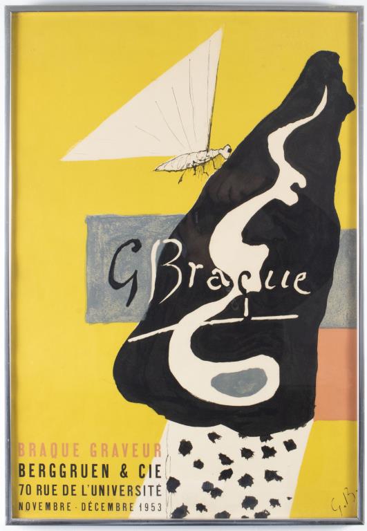 GEORGES BRAQUE EXHIBITION POSTER,