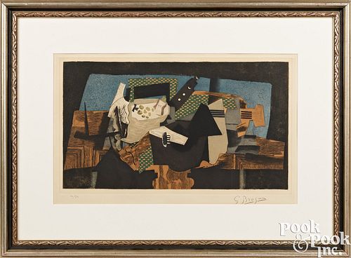 GEORGES BRAQUE, SIGNED AQUATINT AND