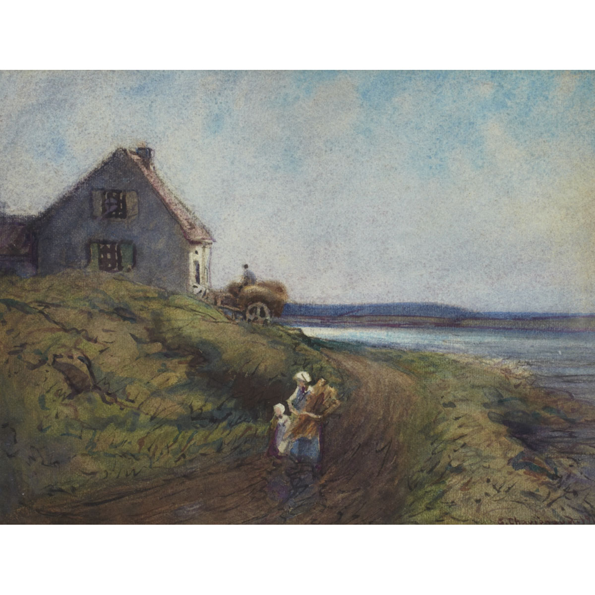 GEORGES CHAVIGNAUD COASTAL SCENE