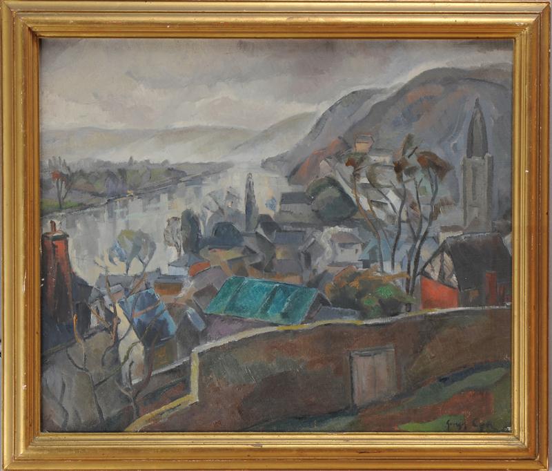 GEORGES CYR (1880-1964): VILLAGE
