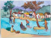 GEORGES DESARMES. "SITTING ON