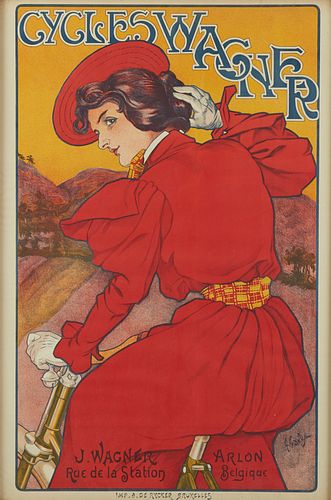 GEORGES GAUDY "CYCLES WAGNER" PRINT