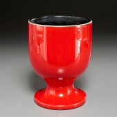 GEORGES JOUVE, FOOTED VASE, SI