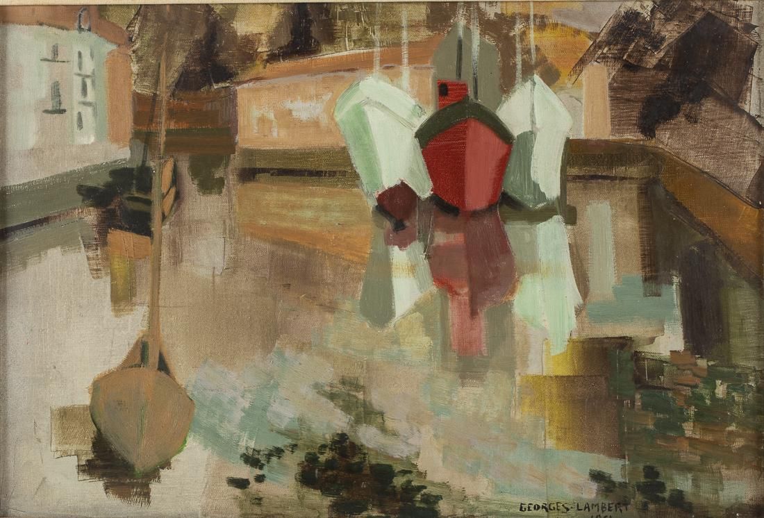 GEORGES LAMBERT, L'ESTUAIRE, OIL ON