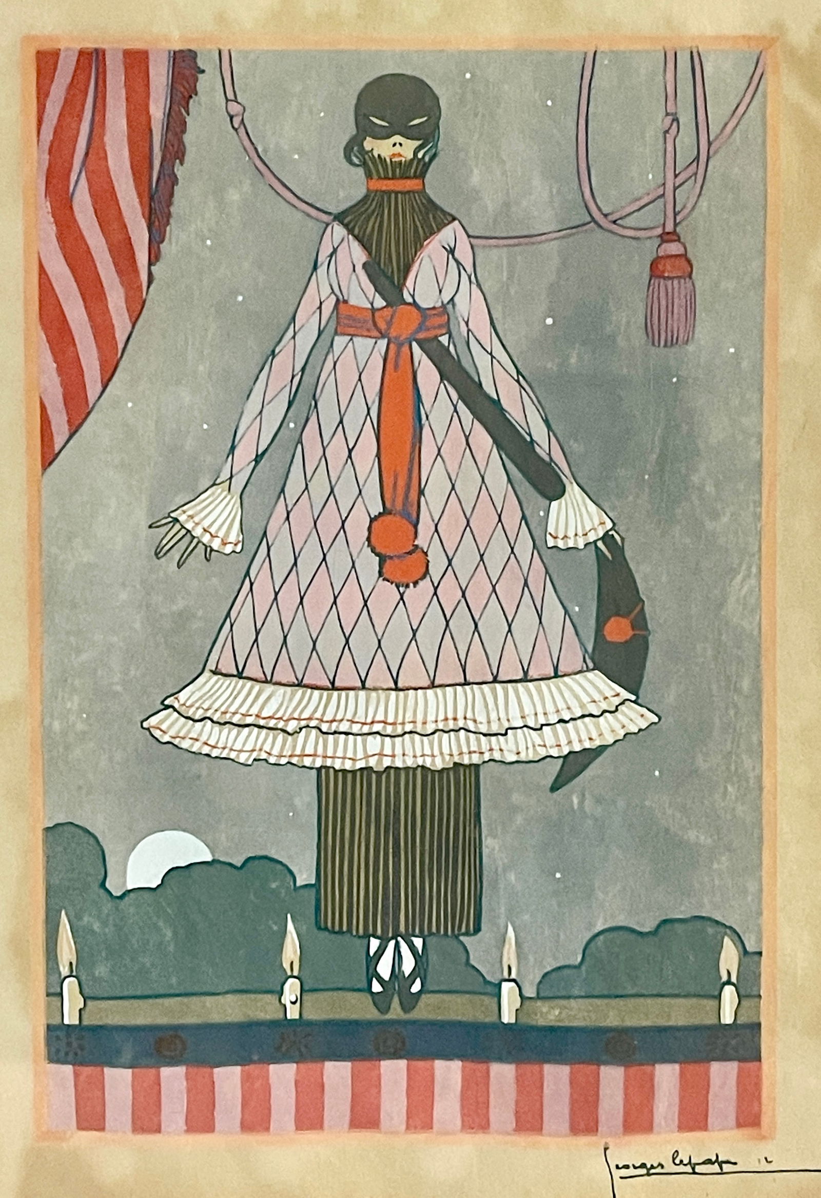 GEORGES LEPAPE (1887-1971) TRAVESTI